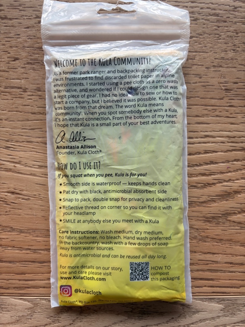 NWT Kula Cloth Antimicrobial Pee Cloth - Picture 3 of 3